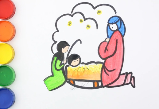 عیسی نوزاد را نقاشی کنید! Vorschau